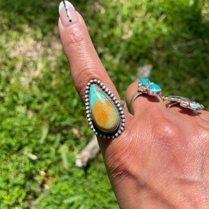 Royston Turquoise Tear drop Ring.